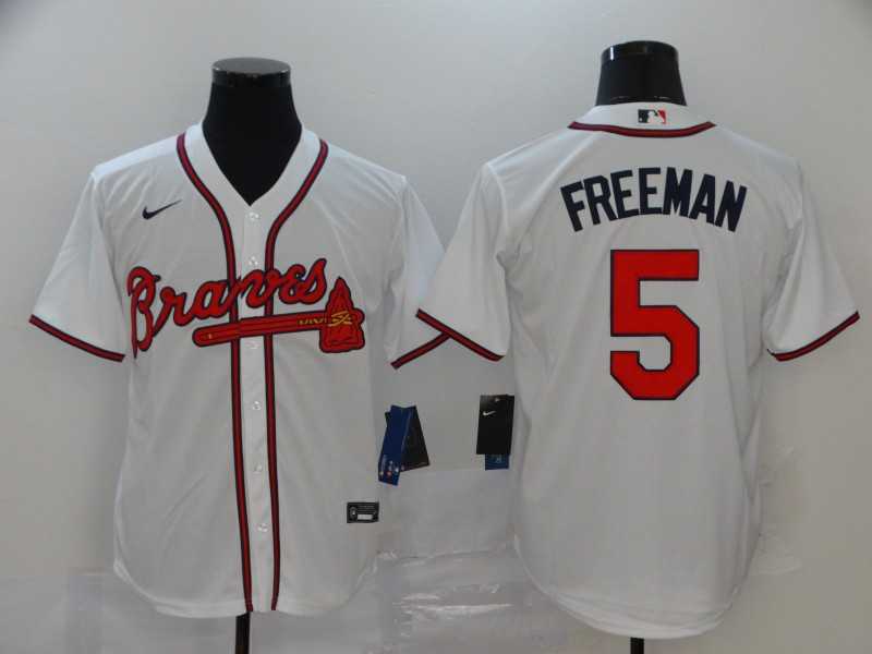 Braves 5 Freddie Freeman White 2020 Nike Cool Base Jersey,We sell and wholesale Braves 5 Freddie Freeman White 2020 Nike Cool Base Jersey on line form chian!